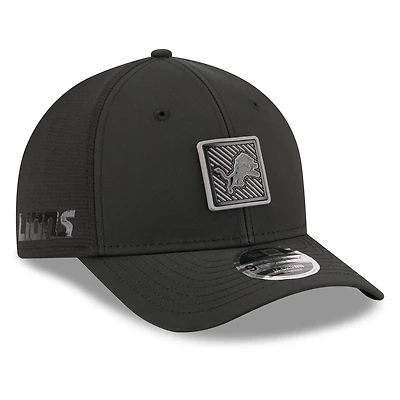 Men's New Era Black Detroit Lions 2026 NFL Training Camp 9FORTY Adjustable Hat