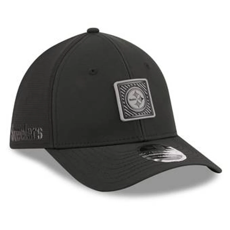 Men's New Era Black Pittsburgh Steelers 2026 NFL Training Camp 39THIRTY Flex Hat