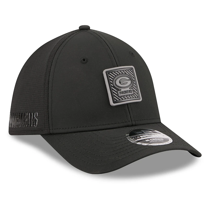 Men's New Era  Black Green Bay Packers 2026 NFL Training Camp 39THIRTY Flex Hat
