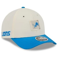 Youth New Era Cream/Blue Detroit Lions 2026 Training Camp 9FORTY M-Crown Adjustable Hat