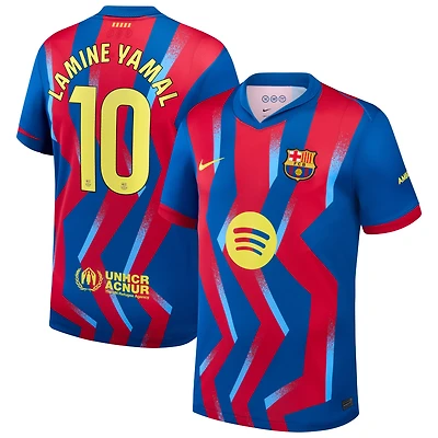 Men's Nike Lamine Yamal Blue Barcelona 2025/26 Fourth Replica Jersey