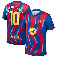 Men's Nike Lamine Yamal Blue Barcelona 2025/26 Fourth Replica Jersey