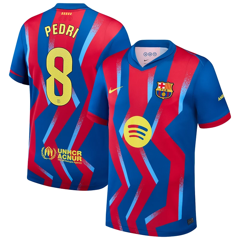 Men's Nike Pedri Blue Barcelona 2025/26 Fourth Replica Jersey