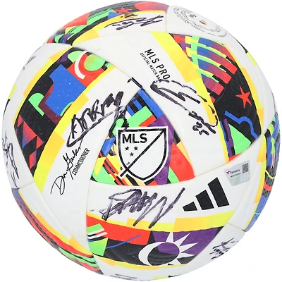 FC Dallas Autographed Match-Used adidas Soccer Ball from the 2024 MLS Season with at least 12 Signatures