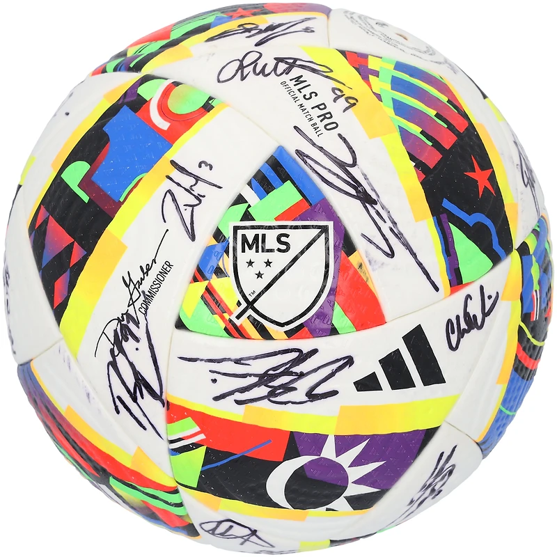 Minnesota United FC Autographed Match-Used adidas Soccer Ball from the 2024 MLS Season with at least Signatures