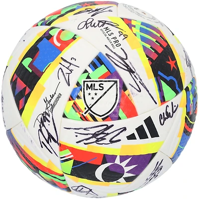 Minnesota United FC Autographed Match-Used adidas Soccer Ball from the 2024 MLS Season with at least Signatures