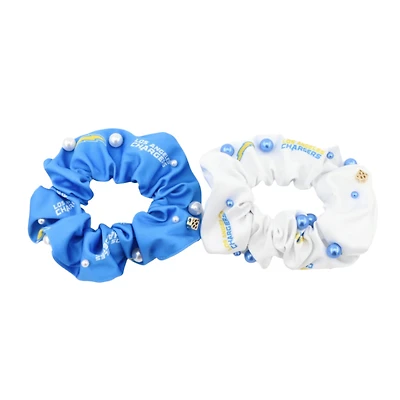 Brianna Cannon  Los Angeles Chargers 2-Pack Dual Scrunchie Set