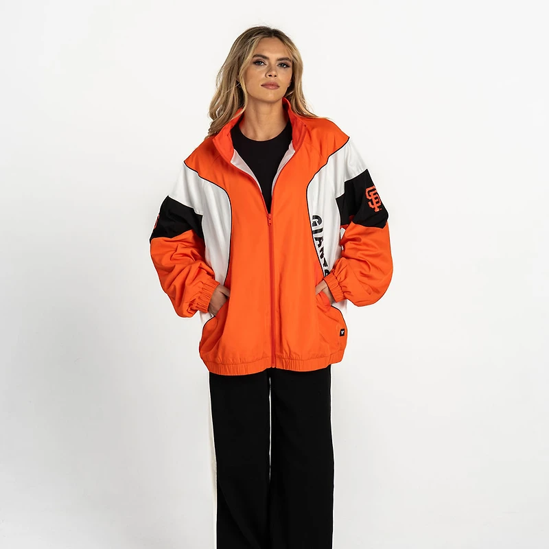 Women's The Wild Collective  Orange San Francisco Giants Full-Zip Track Jacket