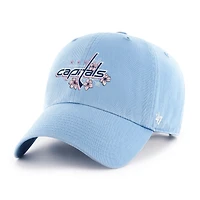 Men's '47  Light Blue Washington Capitals Cherry Blossom Alternate Clean Up Adjustable Hat