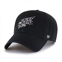 Men's '47  Black Washington Capitals Alternate Clean Up Adjustable Hat