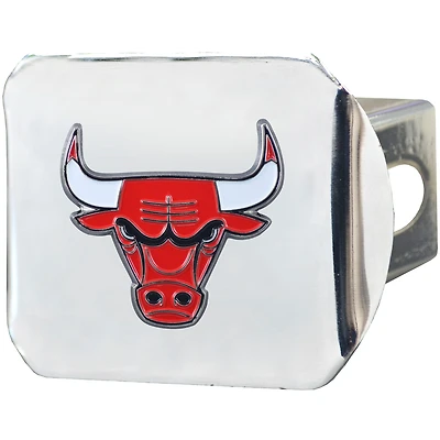 Logo Brands  Chicago Bulls Color on Chrome Hitch Cover