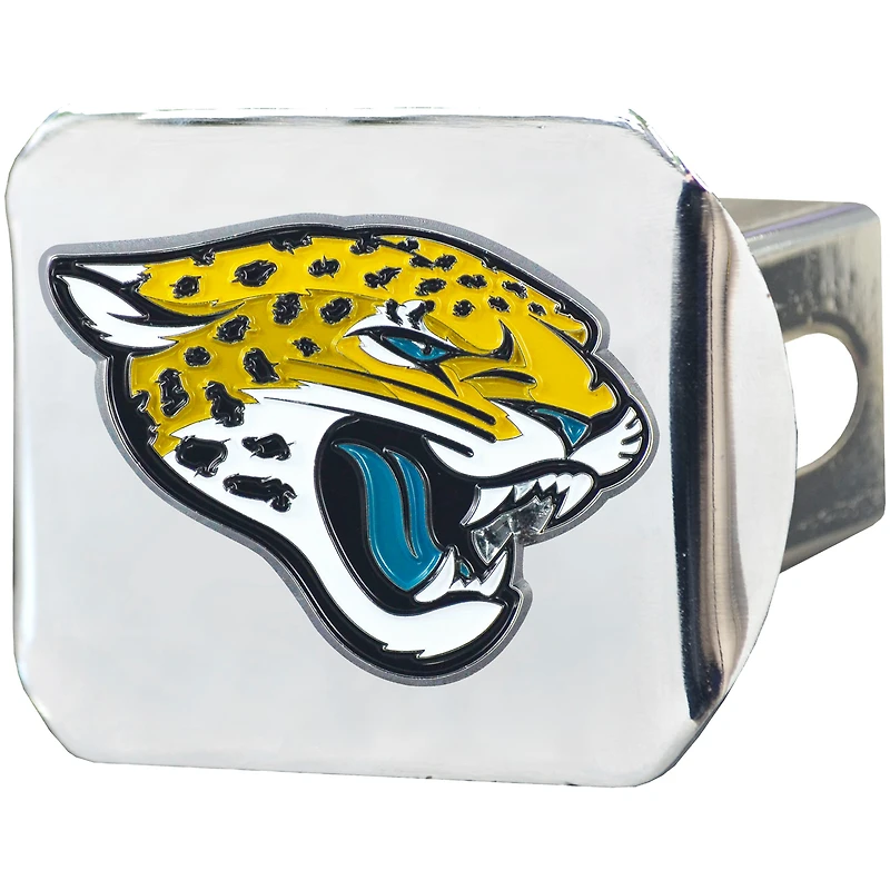 Logo Brands  Jacksonville Jaguars Color on Chrome Hitch Cover