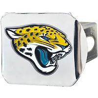 Logo Brands  Jacksonville Jaguars Color on Chrome Hitch Cover