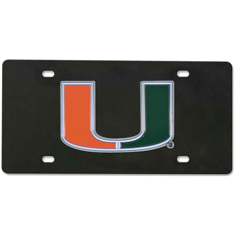 Logo Brands Miami Hurricanes Diecast License Plate