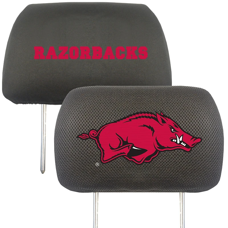 Logo Brands Arkansas Razorbacks Car Head Rest Cover