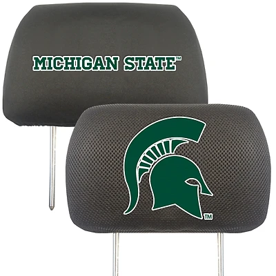 Logo Brands  Michigan State Spartans Car Head Rest Cover