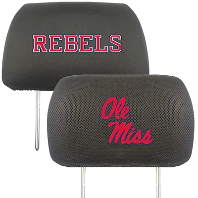 Logo Brands Ole Miss Rebels Car Head Rest Cover