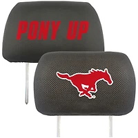 Logo Brands  SMU Mustangs Car Head Rest Cover