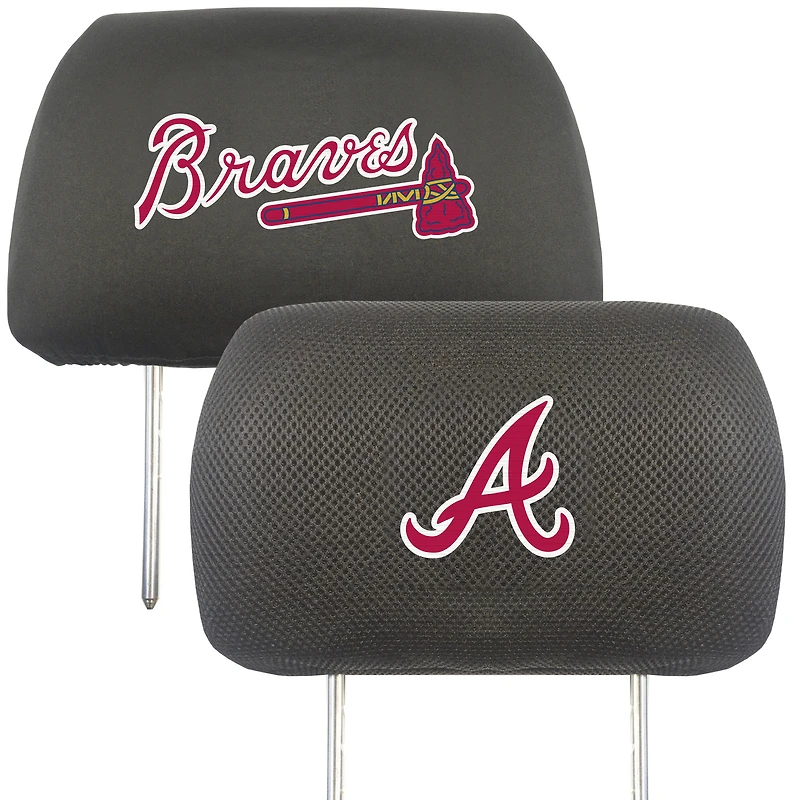 Logo Brands  Atlanta Braves Car Head Rest Cover