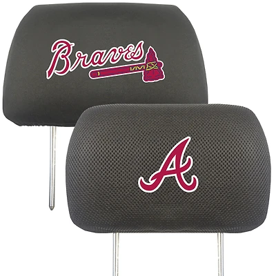 Logo Brands  Atlanta Braves Car Head Rest Cover