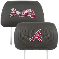 Logo Brands  Atlanta Braves Car Head Rest Cover
