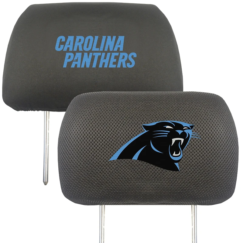 Logo Brands Carolina Panthers Car Head Rest Cover
