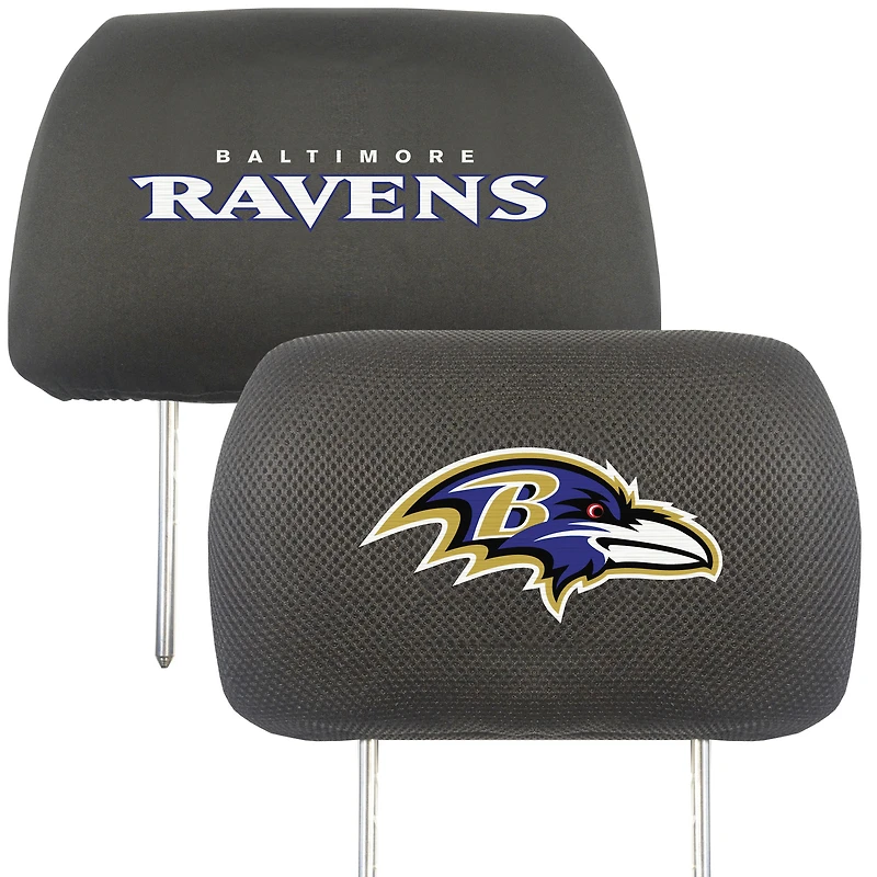 Logo Brands  Baltimore Ravens Car Head Rest Cover