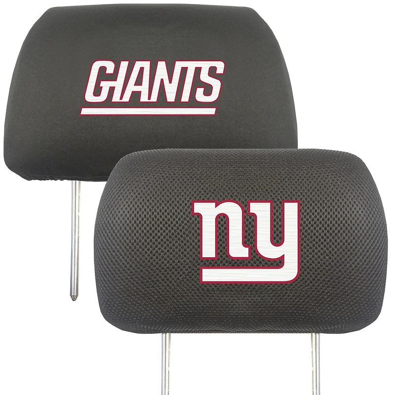 Logo Brands New York Giants Car Head Rest Cover