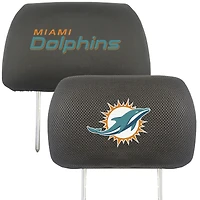 Logo Brands  Miami Dolphins Car Head Rest Cover