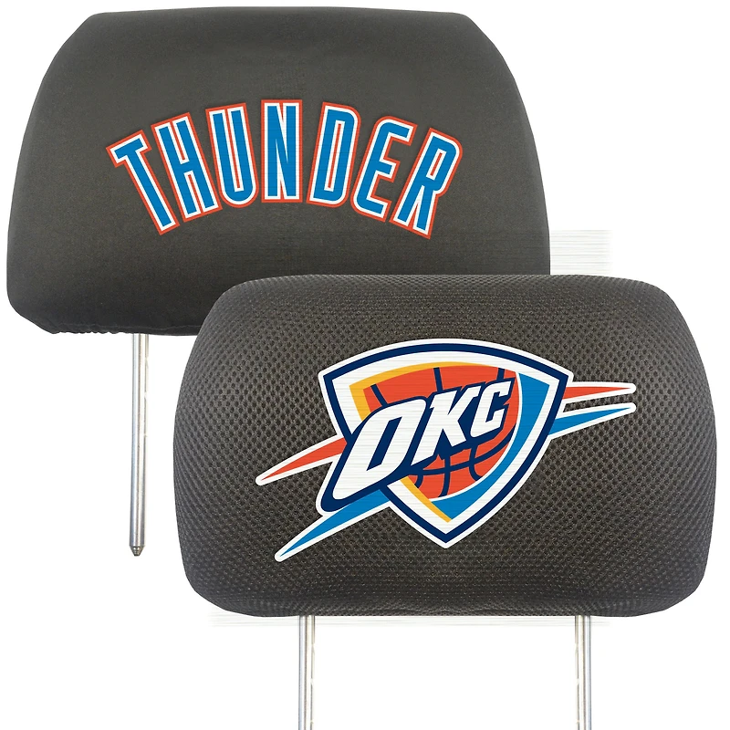 Logo Brands  Oklahoma City Thunder Car Head Rest Cover