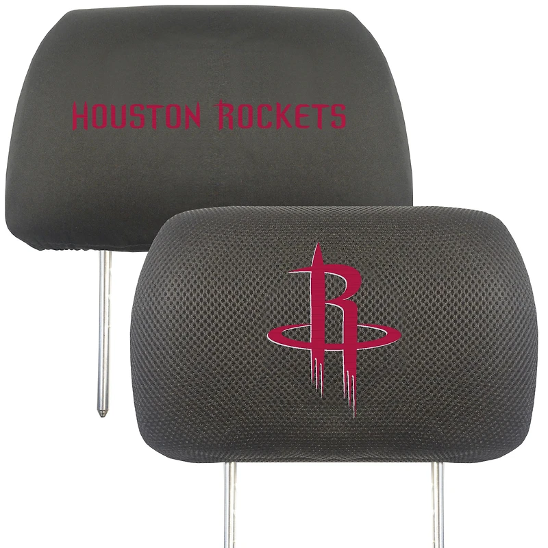 Logo Brands Houston Rockets Car Head Rest Cover