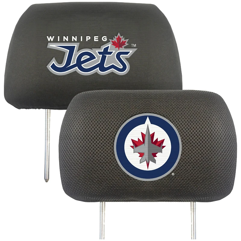 Logo Brands Winnipeg Jets Car Head Rest Cover