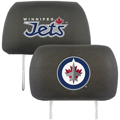 Logo Brands  Winnipeg Jets Car Head Rest Cover