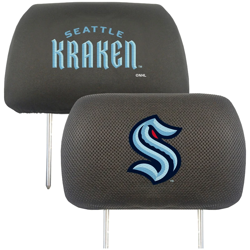 Logo Brands  Seattle Kraken Car Head Rest Cover