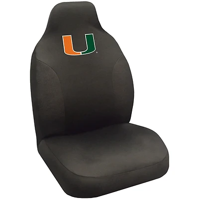 Logo Brands  Miami Hurricanes Car Seat Cover
