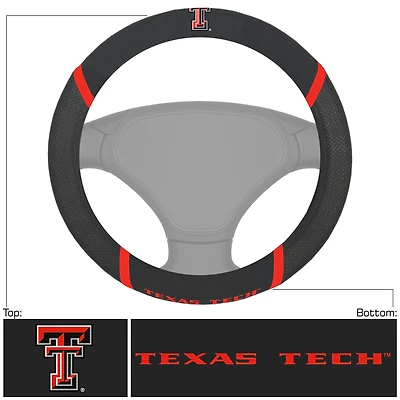 Logo Brands  Texas Tech Red Raiders Steering Wheel Cover