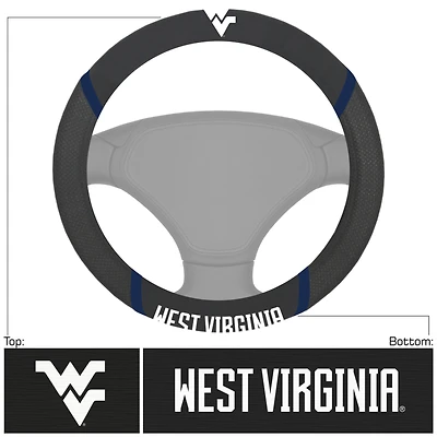 Logo Brands  West Virginia Mountaineers Steering Wheel Cover