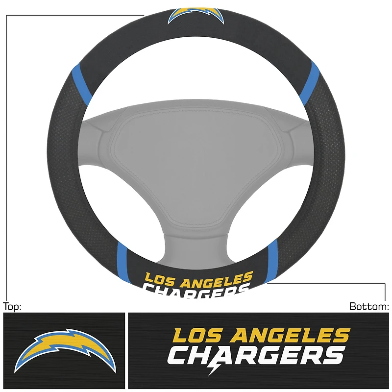 Logo Brands Los Angeles Chargers Steering Wheel Cover