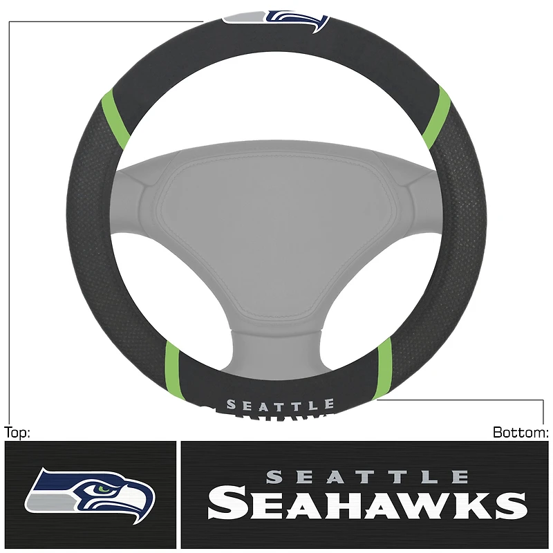 Logo Brands  Seattle Seahawks Steering Wheel Cover