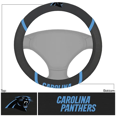 Logo Brands  Carolina Panthers Steering Wheel Cover