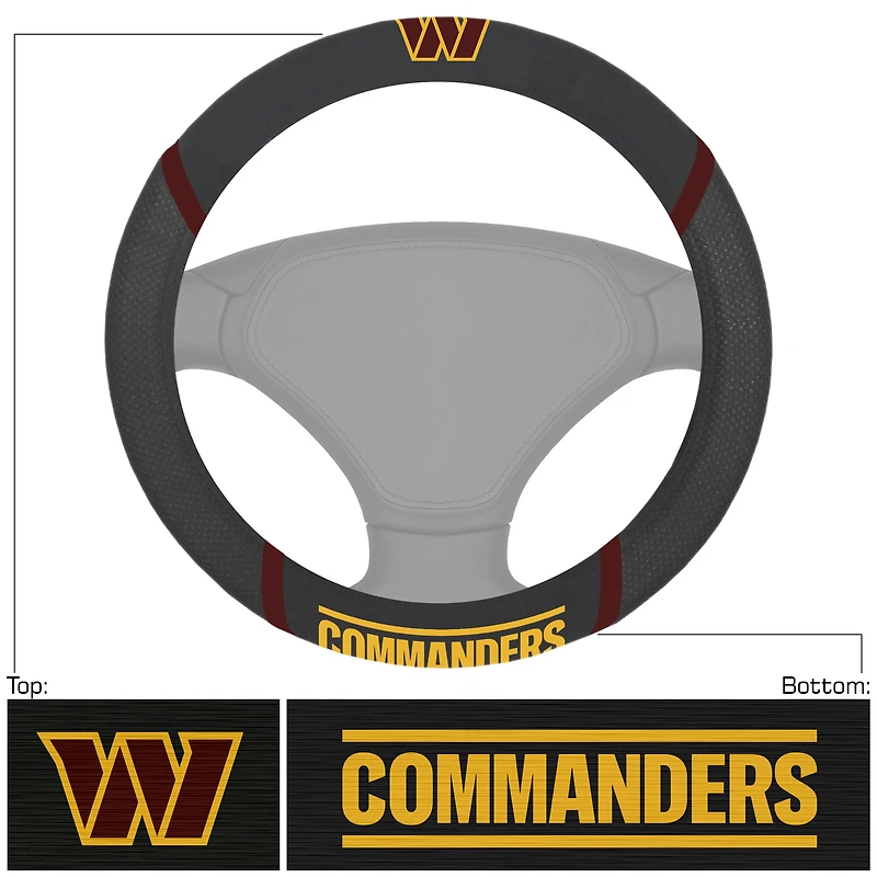 Logo Brands  Washington Commanders Steering Wheel Cover