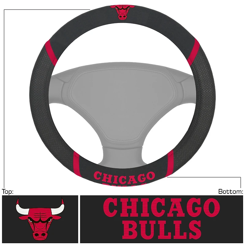 Logo Brands  Chicago Bulls Steering Wheel Cover