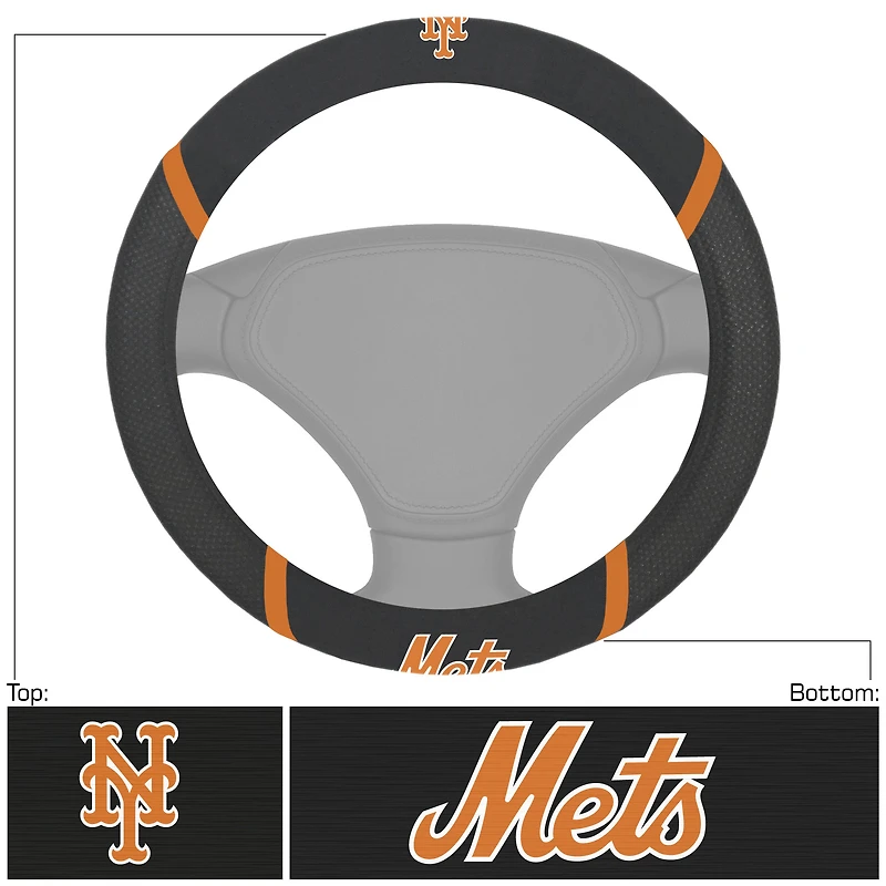 Logo Brands New York Mets Steering Wheel Cover