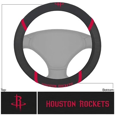 Logo Brands  Houston Rockets Steering Wheel Cover
