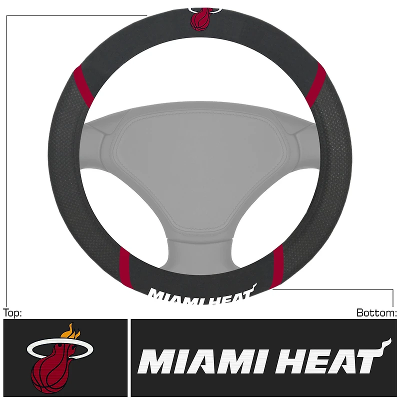 Logo Brands  Miami Heat Steering Wheel Cover