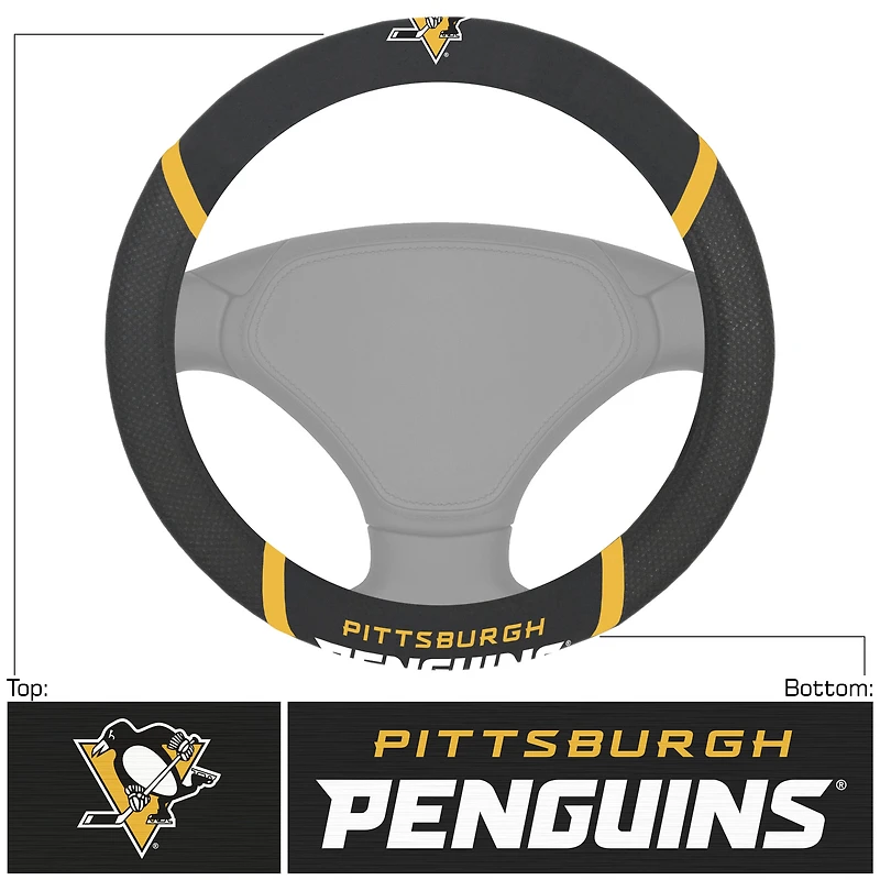 Logo Brands Pittsburgh Penguins Steering Wheel Cover