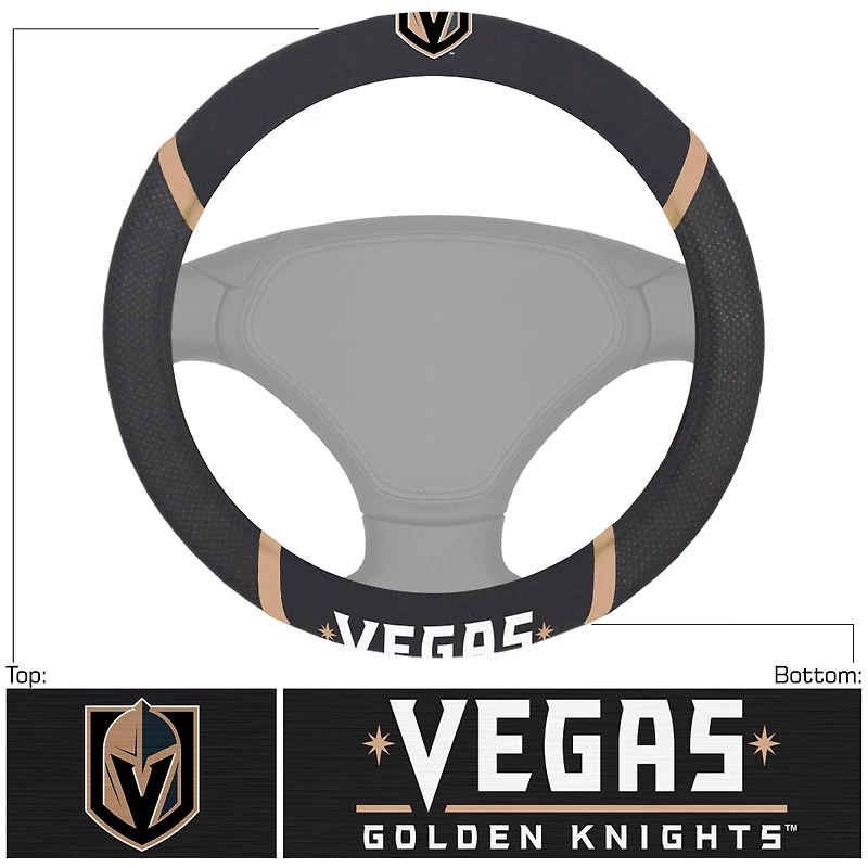 Logo Brands Vegas Golden Knights Steering Wheel Cover