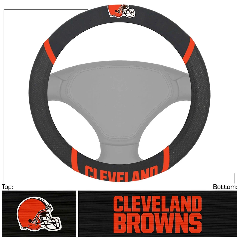 Logo Brands  Cleveland Browns Steering Wheel Cover