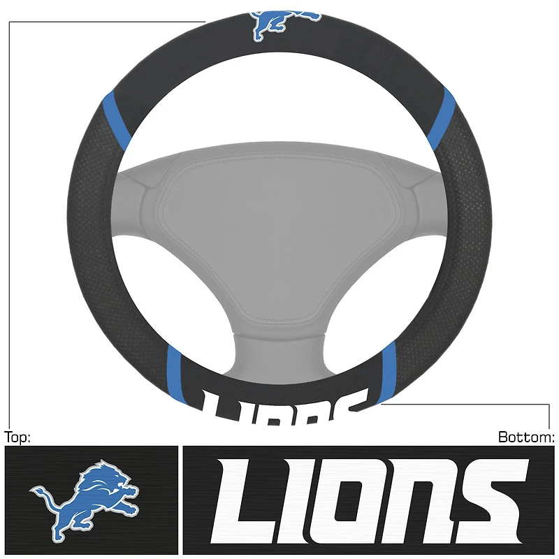 Logo Brands Detroit Lions Steering Wheel Cover