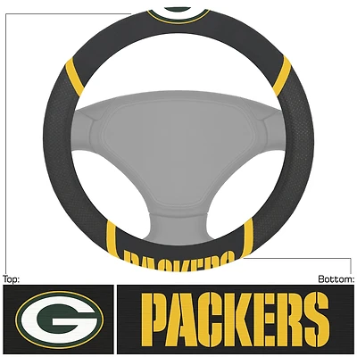 Logo Brands  Green Bay Packers Steering Wheel Cover